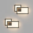 Ralbay 2-Pack Modern Indoor Wall Sconce 20W Aluminum Up and Down LED Modern Black Wall Sconce for Indoor Living Room Bedroom Hallway (Warm White Light, 3000K)