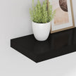 Black Honeycomb MDF Metal Medium Floating Wall Shelves Set of 2 for Home Decor and Storage, Easy Installation with Hardware, Sturdy Support for Books and Display Items