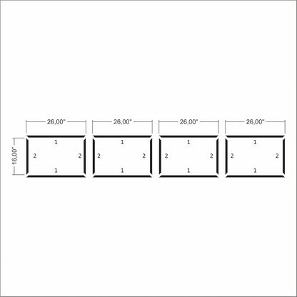 Premade Wall Molding Kit, Ready to Assemble Wainscoting Panels, Installed with Glue, Pre-Cut Molding Trim for Interrior Wall, DIY, (4 Frames, NOT Peel and Stick)