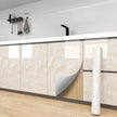 Yancorp 24inch Wide Cream White Contact Paper Removable Wallpaper Peel and Stick Countertops Waterproof Marble Wallpaper Self-Adhesive Peel and Stick Backsplash for Cabinets Kitchen