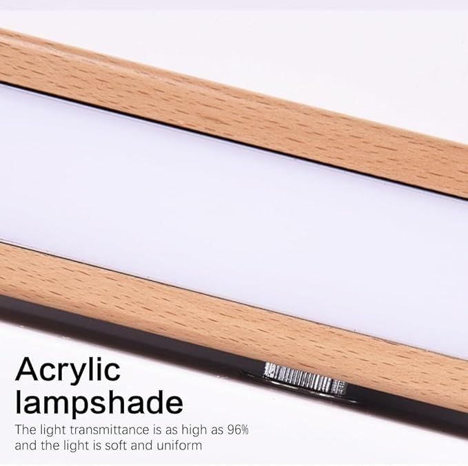 Modern Indoor LED Wall Sconce Wooden Minimalist Interior Small Wall Lights 1 Pack Hardwired 360° Rotatable Wall Mount Light for Living Room Bedroom Hallway Corridor(White light,Large)