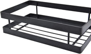 Hoshen Kitchen Hanging Buckle Spice Rack, Wrought Iron Coating Storage Rack, Wall-Mounted Spice Bottle Jam Storage Rack, Bathroom Storage Rack，1 Piece ，Black，30CM