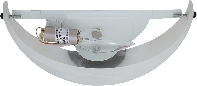 Design House Millbridge Wall Light Sconce, Dimmable, Steel Construction, Alabaster Glass, ETL-Certified, For Hallways/Bedrooms/Bathrooms, Oil-Rubbed Bronze, 5.0 in. L x 10.5 in. W x 6.0 in. H, 514554