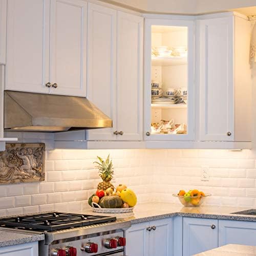 MYPLUS LED Under Cabinet Lighting, 6pcs 12inch Led Light Bar Kit with Warm White 1260 Lumen, 14W, LED Kitchen Counter Light Plug in for Kitchen Cabinet, Counter, Closet, Shelves, Desk