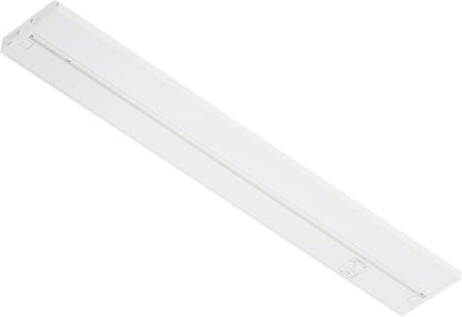 LAGOM Halo Under Cabinet Light, 18‑Inch Hardwired Dimmable LED, 2700K/4000K/5000K, Power Cord Sold Separately, White, UC0118WH27