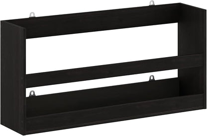 Furinno Hermite Multipurpose Wall Mounting Storage Shelf, Espresso