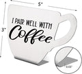 Funny Coffee Bar Sign, Modern Coffee Sign, Coffee Table Sign Gifts for Coffee Lover, Women, Friends, Vintage Coffee Plaque for Tier Tray Decor, Shelf, Coffee Station, Office, Coffee Bar (Coffee10)