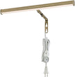 Ciata 14-Inch Picture Light with Integrated LED,3000K Warm White, 4 Watt (40W Eqv) Metal Wall Mount Artwork Display Light, CRI 90, 96 in Cord Length with in-line On/Off Switch in Antique Brass Finish