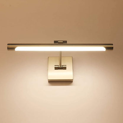 Joosenhouse LED Picture Lights Hardwired Dimmable 16.53" Inch Artwork Display Lamp with Swing Arm 7W(45W Eqv.), Hardwired Connection, 3000K Warm White, Brushed Nickel