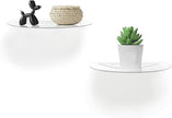 SetGame 2-Pack Acrylic Small Wall Shelves Wall Decor Wall Mounted, 12