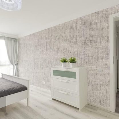 Yancorp Textured Fabric Wallpaper - 16"x120" Faux Grasscloth Peel & Stick Self-Adhesive Removable Wallpaper & Counter Top Liners