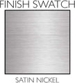 Design House Village Traditional 1-Light Indoor Dimmable Wall Sconce, Frosted Flute Glass, Twist On/Off Switch, Bathroom Bedroom Hallway, Satin Nickel, 8.25 in H x 5.1 in W, Uses 60W Bulb, 504977