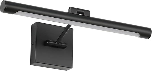 Joosenhouse LED Picture Light Fixtures 16.53" Inches Long Modern Black Wall Lamps with Rotatable Lighting Tube Picture Frame Lights for Paintings 7W(50W Eqv.) Hardwired Connection 3000K