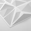 Art3d 50-Pack 3D Wall Panels for Interior Wall Decor, Modern Diamond Textured Accent Wall Paneling for Gaming Living Room TV Wall Background, 12 x 12 inch White