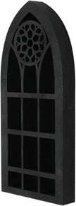 Wall Display Shelf Modern Church Window Design Stones Holder Wall Hanging Shelves for Kitchen Bathroom Office Gothic Room Decoration Bedroom