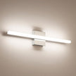 Combuh LED Bathroom Vanity Light Bar 24Inch 14W IP44 Chrome Shining Over Mirror Lighting Fixture Indoor Wall Sconces Modern Bright White 4000K