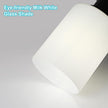 Ascher Bathroom Light Fixtures, 3-Light Vanity Light Over Mirror, Modern Matte Black Wall Sconces with Milky White Shades, Wall Lamp for Kitchen Hallway Cabinet Porch E26 Base