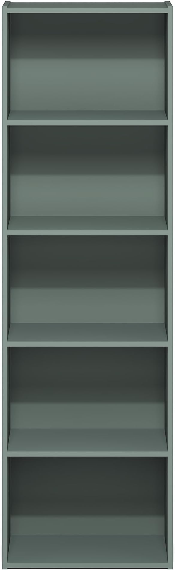 Furinno LUDER Book Shelf, 5-Tier Bookshelf, Bookcase, 9.4