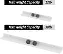 Giftgarden 36 Inch Large Floating Shelves for Wall Set of 5, White Wood Wall Shelves for Bathroom, Bedroom, Kitchen, Living Room Storage and Decoration, Wooden Picture Ledge