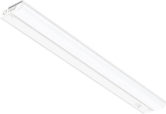 GETINLIGHT Inlight 24-inch Hardwired Only LED Under Cabinet Lighting, Daylight White(5000k), Dimmable, Matte White Finished, ETL Listed, IN-0201-13-WH-50