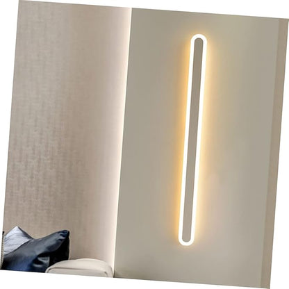 DOITOOL Chic Long Wall-Mounted Light for Bedroom and Aisle Minimalist Warm Light Fixture Atmosphere Illumination Durable Iron Material