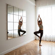 Vlush Home Gym Mirror Tiles 11'' x 11'' x 8PCS Full Body Mirror Full Length & Wall Mounted Mirrors Decorative for Home Gym, Door, Bedroom & Bathroom