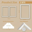 2 Frames Peel and Stick Wall Molding Kit, Wainscoting Panels kit for Walls, PreCut Wall molding 16 x 24 Inch, Easy Install Wall Wainscoting & Picture Frame Molding for Living Room, Bedroom, Home Decor