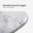 Marble Corner Shower Shelf, 8 Inch Carrara White Marble Corner Shelf for Bathroom Shower Decor, Wall Mounted, Polished, 1 Pc
