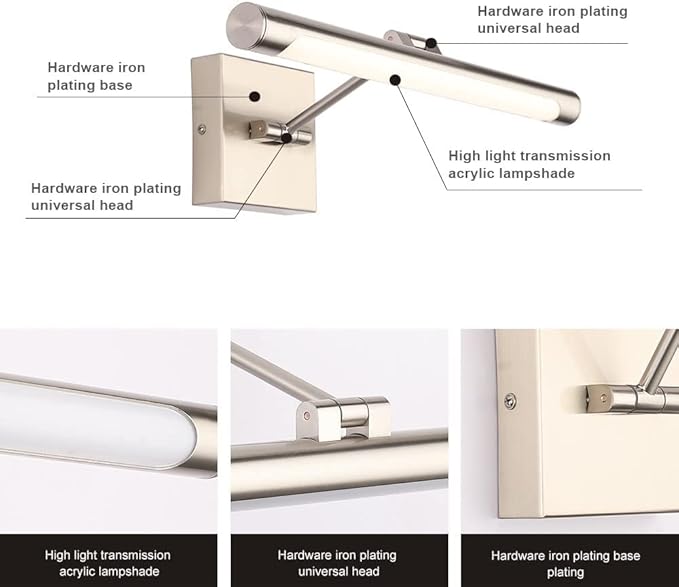 Joosenhouse LED Picture Lights Hardwired Dimmable 16.53