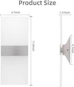 KICAAO Modern Wall Sconces Set of Two, Led Wall Light 10w, 6000k White Light Up Downlight, Hardwired Acrylic Wall Light Lighting, Suitable for Living Room Corridor Bedside (Cool White 6000K 2Pack)