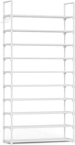 Kitsure Shoe Rack for Closet - 10-Tier Shoe Organizer with Hook Rack, Large-Capacity & Space-Saving Shoe Shelf for Entryway, Bedroom, Living Room,32.2