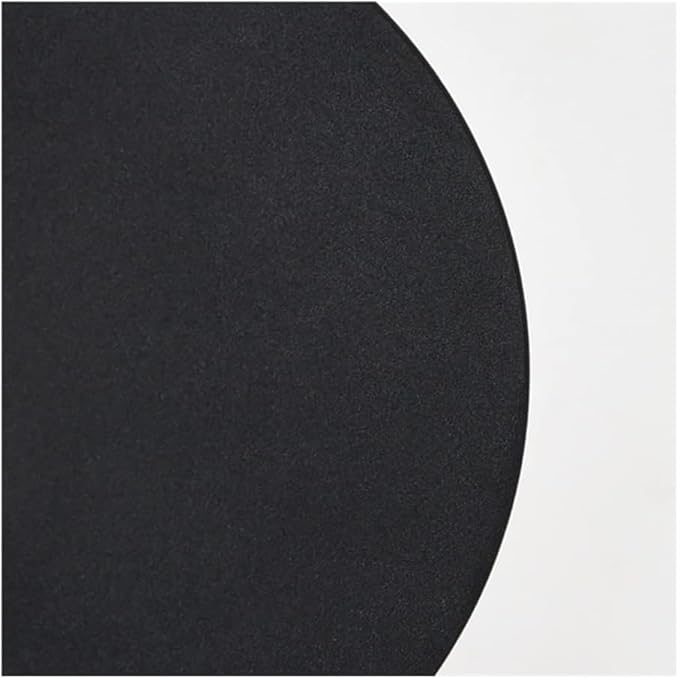Modern Nordic Round LED Wall Light Black Metal 3000K Warm Light Gold Glow Wall Mounted Lamp for Bedroom Living Room Hallway Stairway Minimalist Ambient Wall Sconce(Dark,12"/30cm)