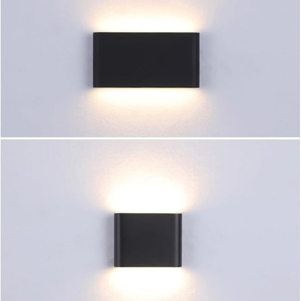 NUOBESTY 1Pc Modern LED Wall Lamp Black Indoor Light Fixture for Bedroom Corridor Living Room Soft Warm Lighting Durable Design Minimalist Style
