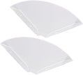 Acrylic Wall Mount Floating Corner Shelves 2pcs Quarter Round Shower Shelf, Sturdy Wall Storage Display Organizer for Bathroom Kitchen Bedroom Living Room 1.2 x 8.3 x 8.3in (Transparent)