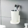 2PCS Adhesive Plastic Round Floating Wall Shelf, Wall Mounted Cup Holder Shower Organizer Bottle Racks