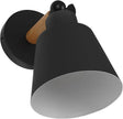 Nordic Modern Wall Light Decor Elegant Black Wood Bedroom Sconce Simple Chic Hanging Lamp for Corridor Balcony and Living Room Minimalist Nordic Style Lighting