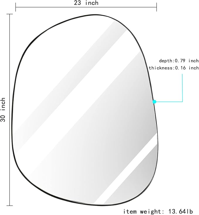 Asymmetrical Wall Mirror for Decor 23