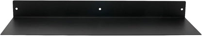 Buhbo Mitus Floating Shelf Wall Mounted (8 inch x 24 inch) Heavy Duty Industrial Modern Steel, Black