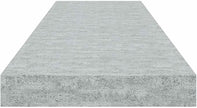 Concrete Grey Floating Wall Shelf with Invisible Mounting System, 31.5 x 9.3 x 1.5 Inches, Modern Honeycomb MDF and Metal Design for Home Office Decor