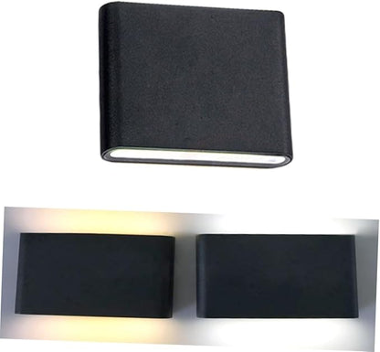 NUOBESTY 1pc Modern Led Wall Light Minimalist Black Indoor Fixture for Bedroom and Corridor Soft Warm Lighting Easy to Clean