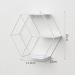 Ochine Wall Mounted Floating Shelves Rustic Round Storage Display Hexagonal Wall Hanging Shelf Home Decor for Living Room, Bedroom, Bathroom, Office, Kitchen
