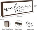 Welcome Y'all Sign, Welcome Decoration Sign, Farmhouse Decor for Entryway, Home Porch Decors for Indoor Outdoor, Rustic Tabletop Decor, Decorative Framed Signs, Home Party Decoration Supplies