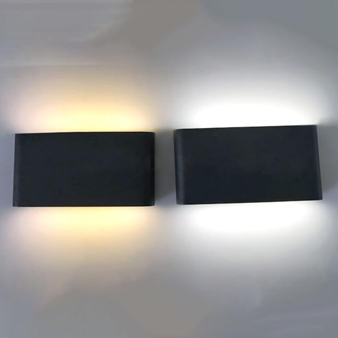 NUOBESTY 1Pc Modern LED Wall Lamp Black Indoor Light Fixture for Bedroom Corridor Living Room Soft Warm Lighting Durable Design Minimalist Style