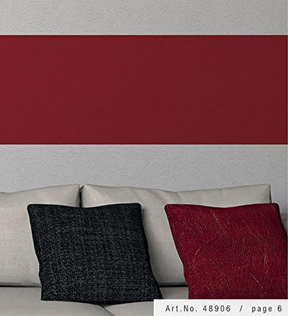 Manhattan Comfort Abigail Series Vinyl Textured and Paintable Design Large Wallpaper Roll, 21"W x 33' L, White
