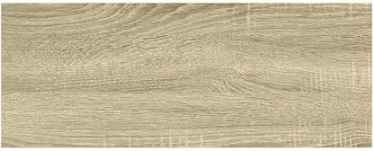 Floating Wall Shelf Oak and White Honeycomb MDF 23.6x9.3x1.5 in Modern Design for Living Space Office Display