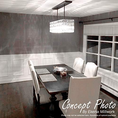 Ekena Millwork PNL16X28AS-02-CASE-2 Ashford Molded Scalloped Wainscot Wall Panel, 16