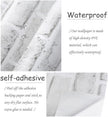 Cohoo Home Brick Wallpaper Peel and Stick Contact Paper 591inL 18inW Faux 3D Brick Contact Paper for Wall White Gray Self Adhesive Removable Wallpaper Backsplash Bedroom Wall Sticky Waterproof Thick