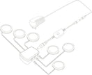 YGS-Tech LED Under Cabinet Lighting Kit, 1020 Lumens LED Puck Light, 5000K Daylight White, CRI90+, Touch Dimming, Silver Trim All Accessories Included, for Kitchen, Closet Lights, Safe Light, 6-Pack