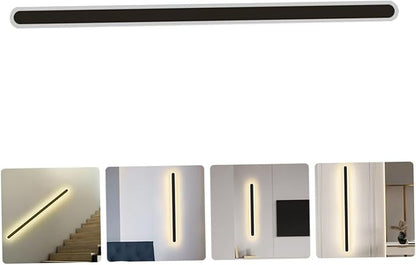 DOITOOL Minimalist LED Wall Light with Black Frame Warm Glow Corridor Pendant for Bedroom Bedside Living and Stairway Decoration Easy Installation Modern Wall Lamp