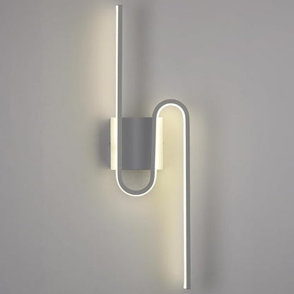 White Modern Wall Sconce Light Led Sconces Wall Lighting Indoor Wall Light Sconces Hardwired Bathroom Bedroom Wall Lights